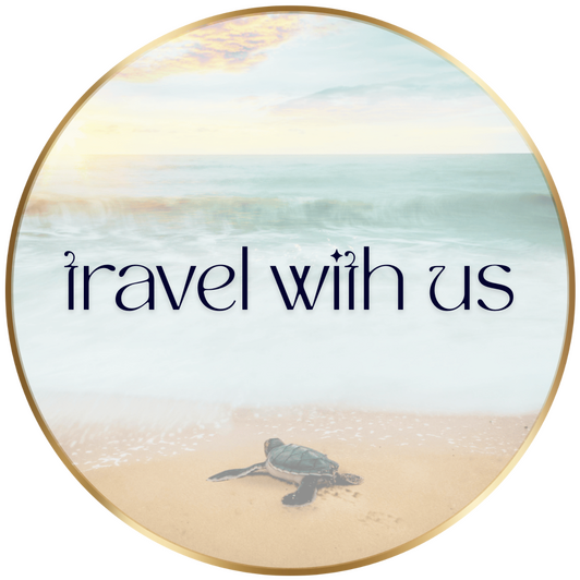 Get in touch with Callie - Glow Well Travel - symbols of a phone, chatbox and an email