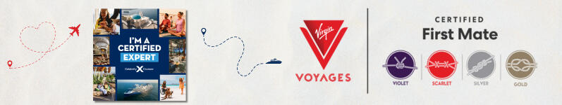 Certified expert with Celebrity Cruises, Virgin Voyages, Norwegian, Ama Waterways